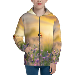 Teen Zip Up Hoodie (Without Cord) Customized Services